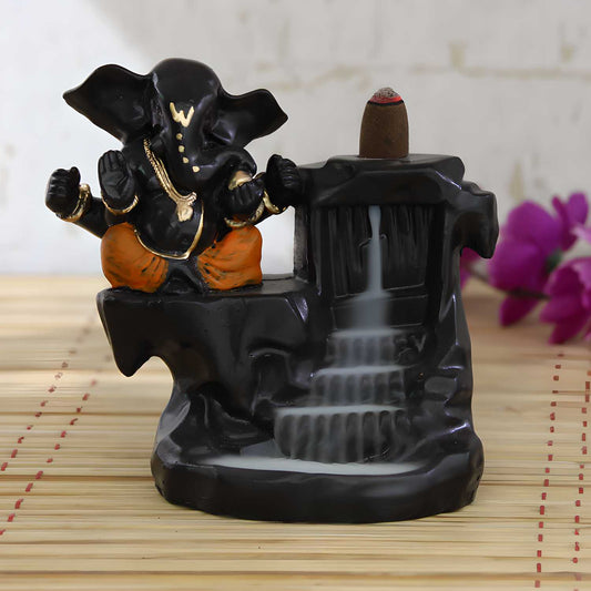 Lord Ganesha Smoke Backflow Cone Incense Holder