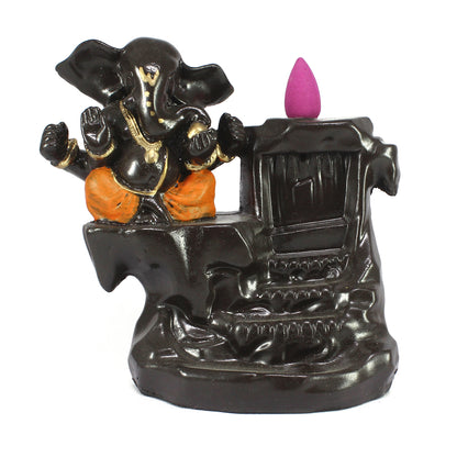 Lord Ganesha Smoke Backflow Cone Incense Holder