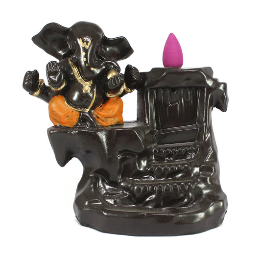 Lord Ganesha Smoke Backflow Cone Incense Holder